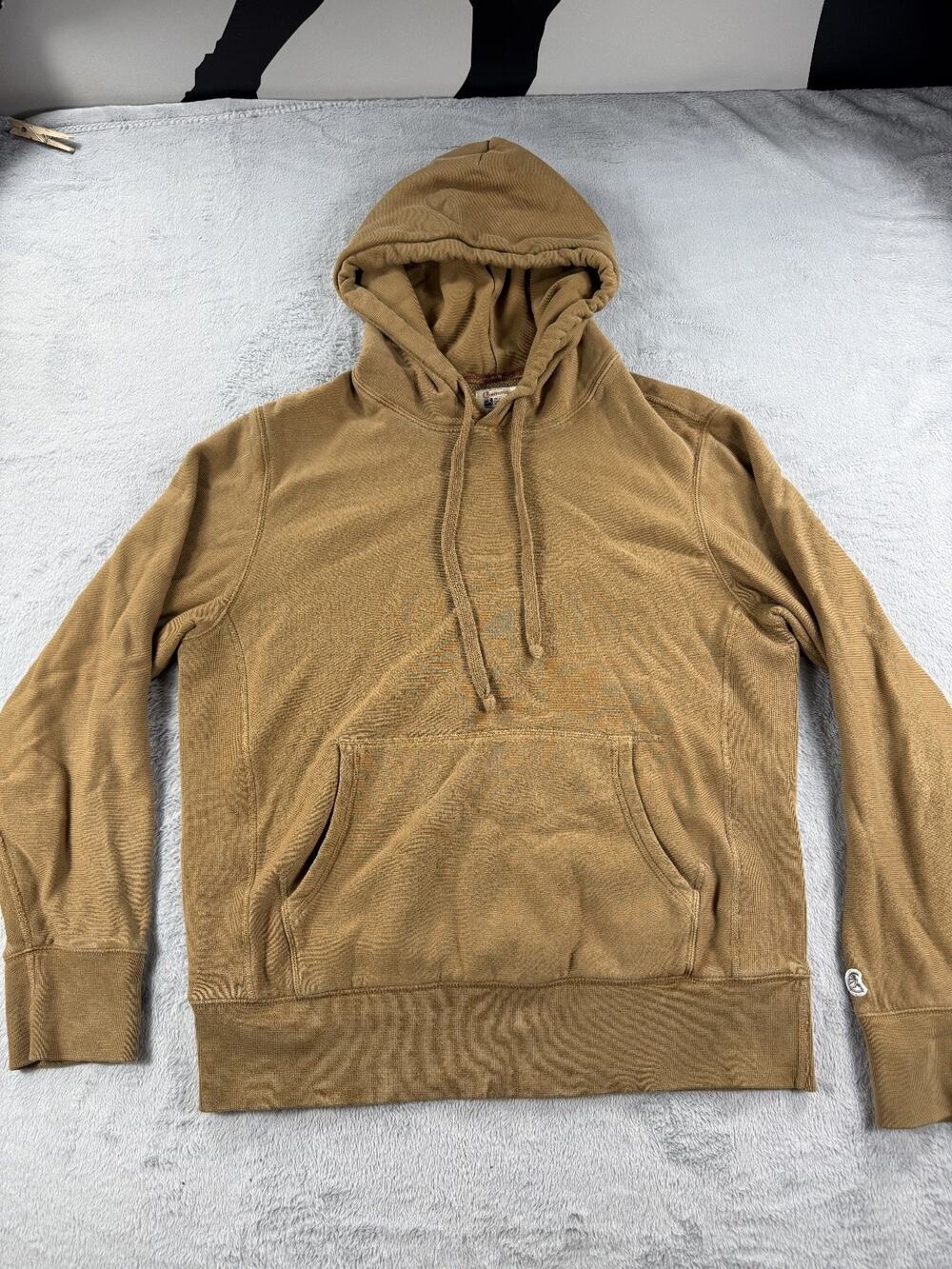 Champion Todd Snyder Mens Medium Pullover Hoodie Sweatshirt Brown Cotton Casual